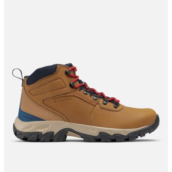 Columbia Newton Ridge Plus II Waterproof, Botas De Montaña Marrom Claro Rojos Para Hombre | 104925-J